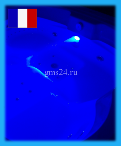 Подсветка воды голубая для врезки в любую акриловую ванну